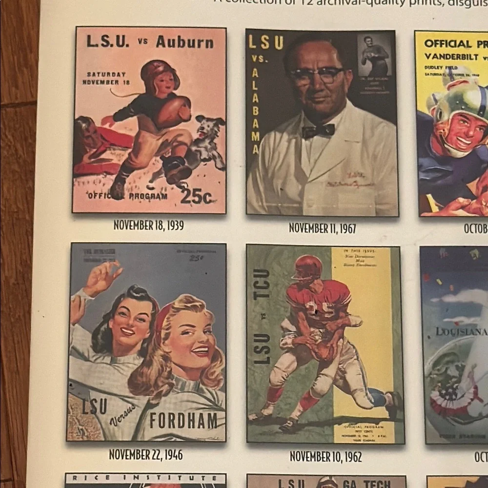 Vintage LSU Sugar Bowl 2012 Calendar